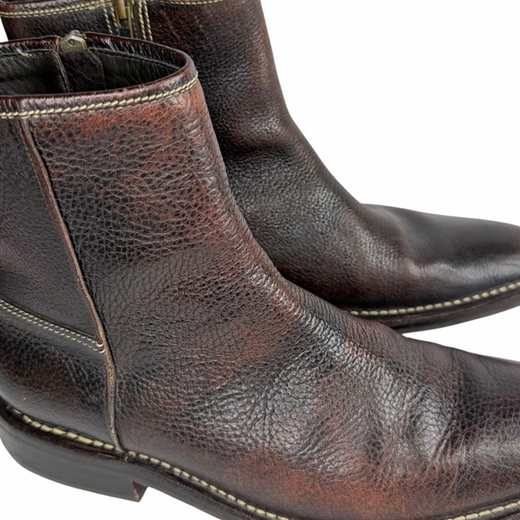 Cole Haan Men’s Brown Leather Chelsea Boots Size 9 - Picture 3 of 9